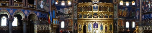 Vista interior de la Catedral Ortodoxa de Sibiu