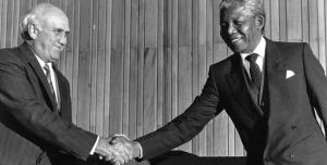Frederyk de Klerk y Nelson Mandela