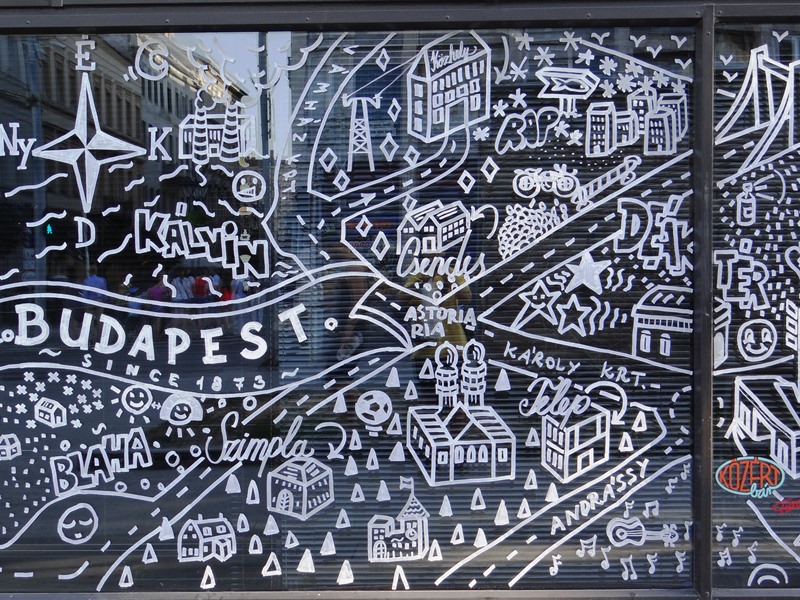 Un mapa "creativo" de Budapest, una ciudad llena de arte