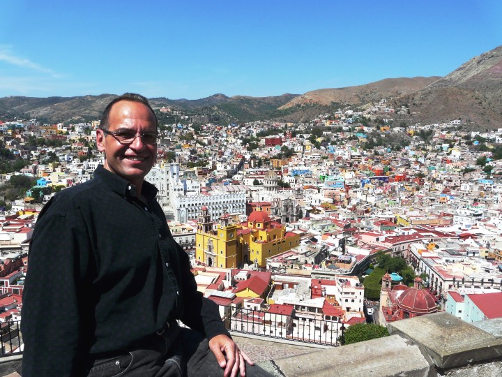 El autor de esta nota en el mirador