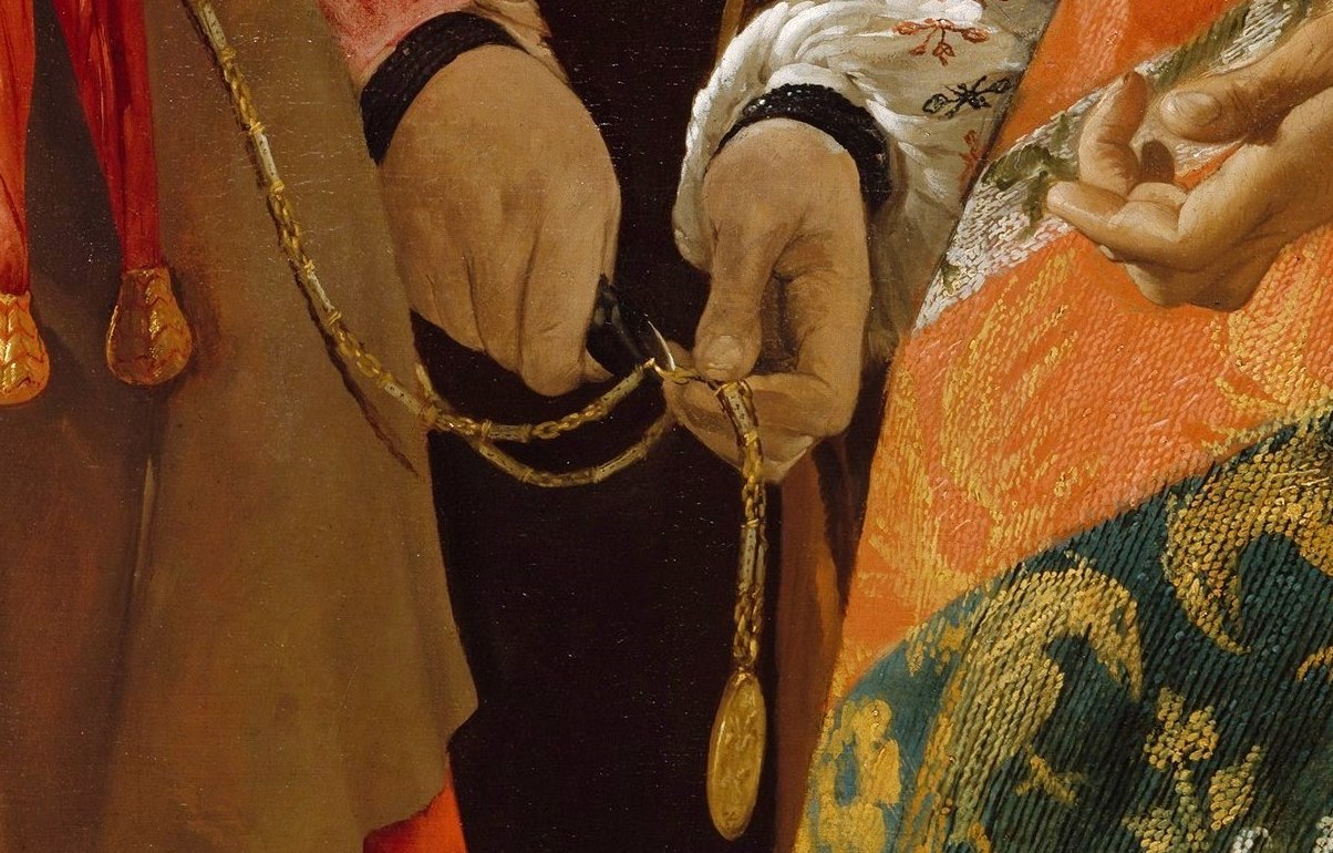 Mano cortando cadena